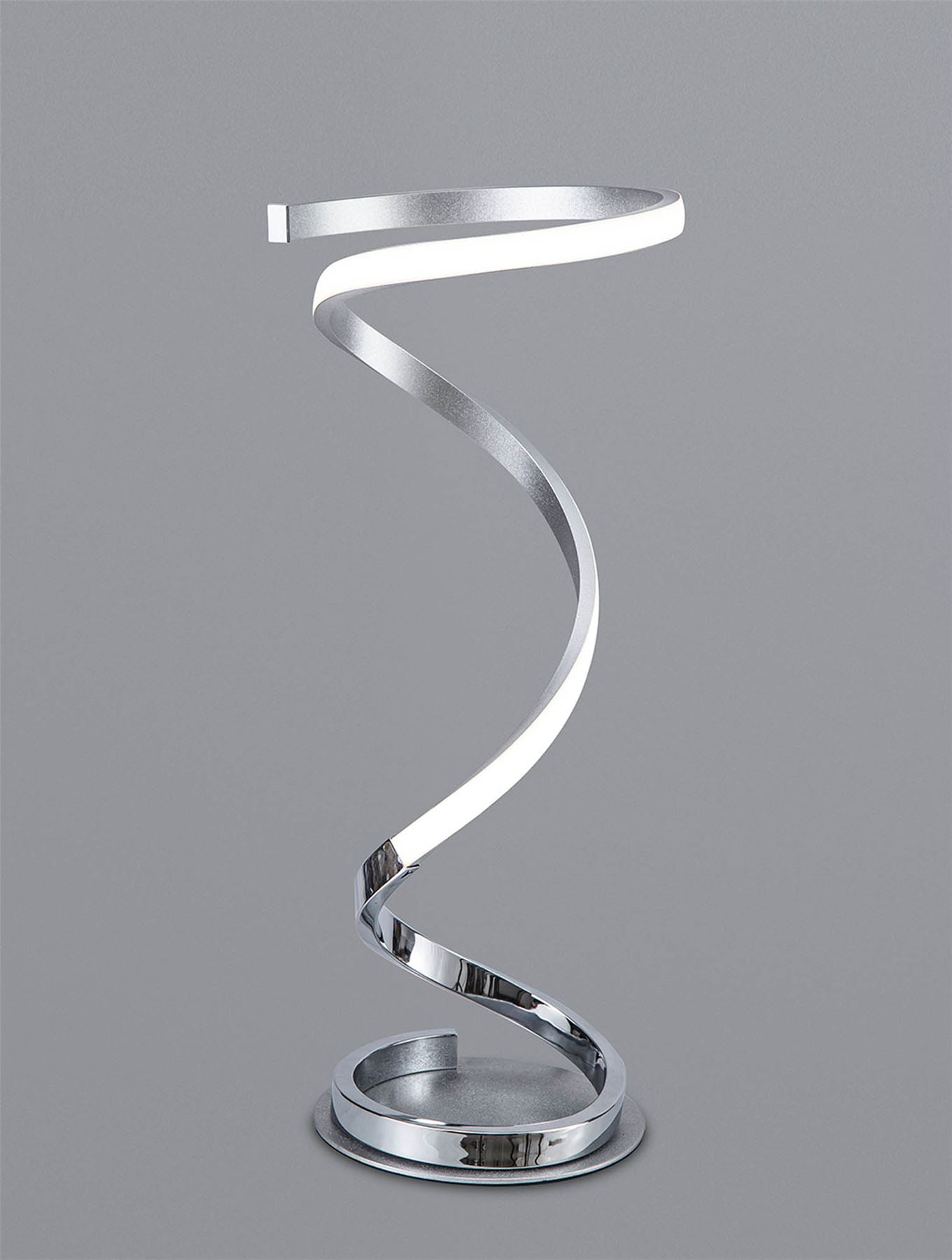Mantra Helix Table Lamp 52cm, 20W LED, 3000K, 1600lm, Polished Chrome, 3yrs Warranty