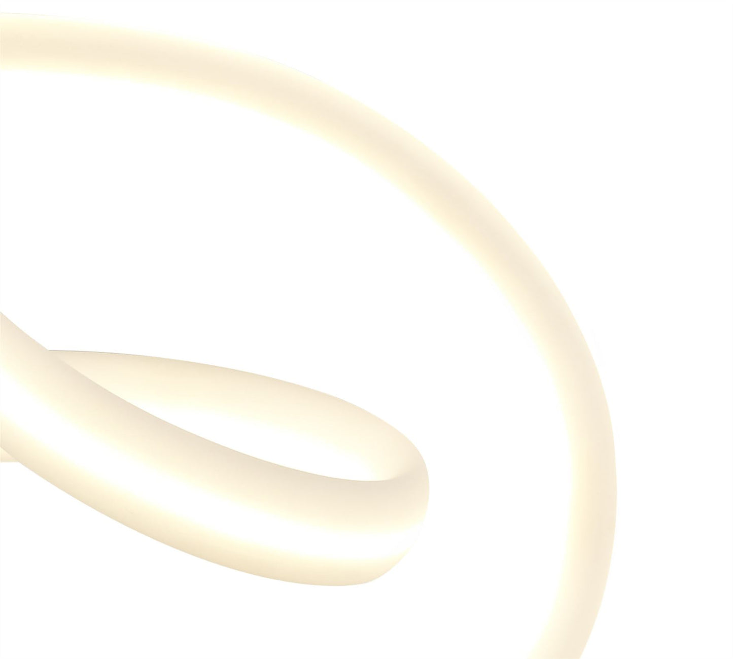 Mantra Armonia Semi Flush Curl, 40W LED, 3000K, 3000lm, Polished Chrome/Frosted Acrylic, 3yrs Warranty Ceiling