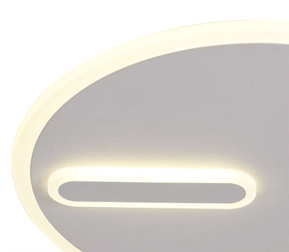 Mantra Fusion Clock 37.2cm Ceiling 37cm Round, 30W LED, 4000K, 2100lm, Sand White, 3yrs Warranty Ceiling
