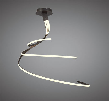 Mantra Nur XL M5832 Nur BR XL Semi Ceiling 80W LED 2800K, 6200lm, Dimmable Frosted Acrylic/Brown Oxide, 3yrs Warranty - M5832 Ceiling