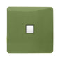 Trendi Artistic Modern Glossy Tactile RJ45 Cat 5e Ethernet Socket Moss Green