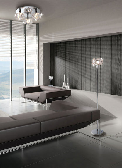 Mantra M3955 Artic Ceiling 3 Light G9 Round Small, Polished Chrome