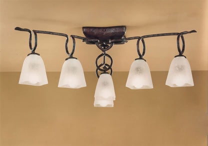 Mantra (0001 001) Oberture 60cm Ceiling 6 Light E14, Brown/Black Oxide