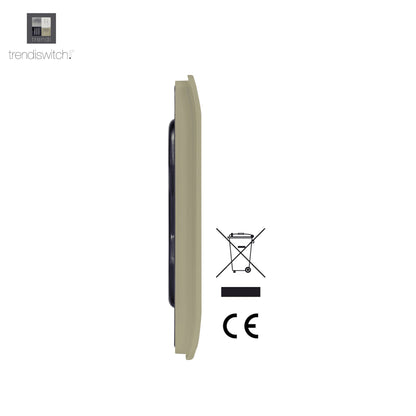 Trendi Artistic Modern Glossy Tactile Single Blanking Plate Gold ART-BLKGO
