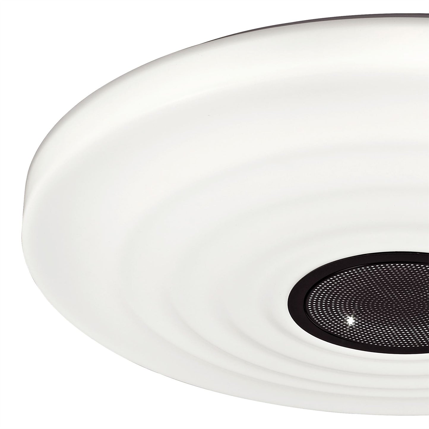 Mantra Fusion Fusion M5878 Ondas 60W LED Tunable White 3000K-6000K 4200lm, Dimmable Flush Ceiling Light with Built In 10W Speaker, Bluetooth Connection/Remote Control