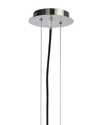 Mantra Pasion Rectangular Pendant 4 Light E27, Gloss Black/White Acrylic/Polished Chrome, CFL Lamps INCLUDED