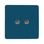 Trendi Artistic Modern Glossy Tactile 2 Gang TV Socket Midnight Blue