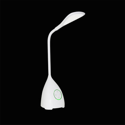 Mantra Fusion M5672 Reading Touch Dimmable/Rechargable/Adjustable Table Lamp 6W LED 2700-6500K, 170lm, White with Fan, 3yrs Warranty