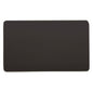 Trendi 2 Gang Artistic Modern Glossy Tactile Double Blanking Plate Dark Brown
