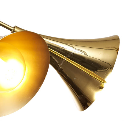 Mantra Jazz Oro M5895 Jazz Pendant, 88cm Round, 6 x E27 (Max 20W), Polished Gold