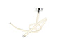 Mantra Armonia Semi Flush Medium Ribbons, 60W LED, 3000K, 4500lm, Polished Chrome/Frosted Acrylic, 3yrs Warranty Ceiling
