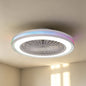 Gamer 47cm 40W LED Dimmable White/RGB Ceiling Light With Built-In 20W DC Reversible Fan, c/w Remote Control, 4200lm, White