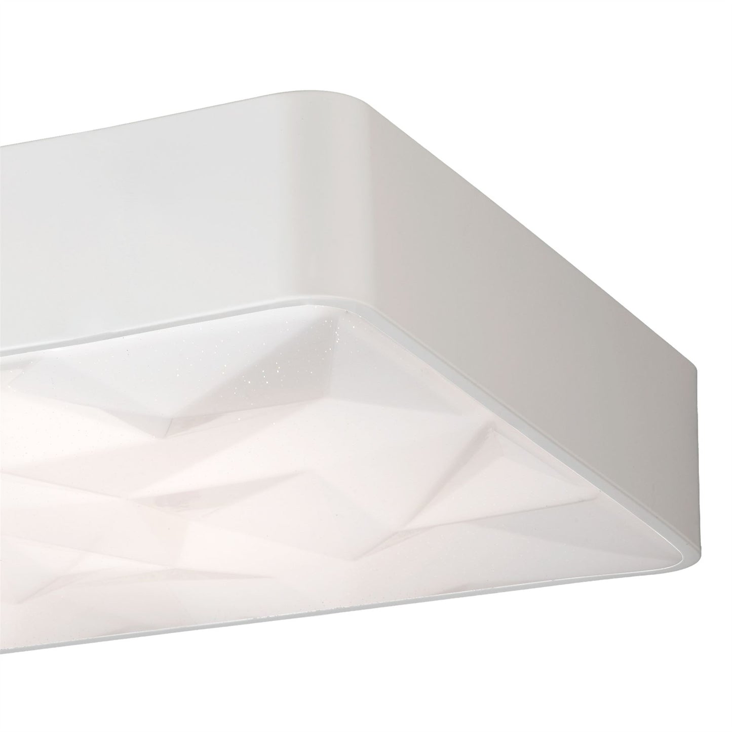 Mantra Fusion M5881 Rombos Flush Rectangular 60W LED 3000-6500K Tuneable, 4500lm, Remote Control White, 3yrs Warranty - M5881 Ceiling