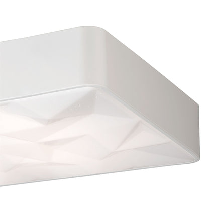 Mantra Fusion M5881 Rombos Flush Rectangular 60W LED 3000-6500K Tuneable, 4500lm, Remote Control White, 3yrs Warranty - M5881 Ceiling
