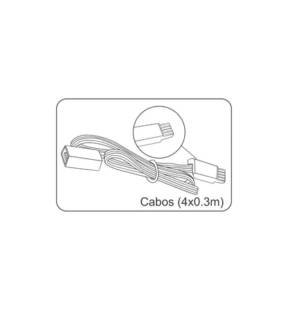 Techtouch Axis Connecting Cable Multi-Colour 30cm Strip
