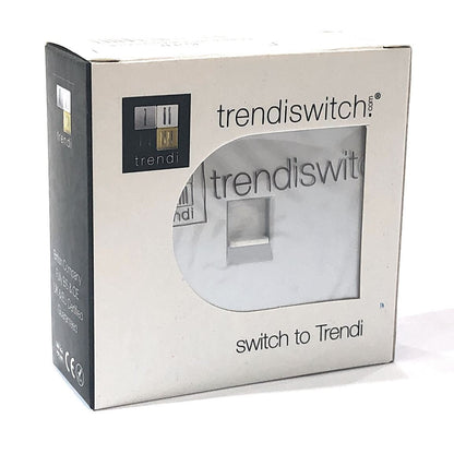 Trendi Artistic Modern Glossy Tactile Telephone Socket Silver ART-TLPSI