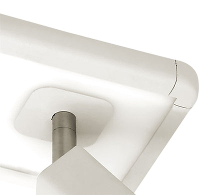 Mantra M5255 Ibiza Ceiling Light, Wall 2 Head with Backlit Light 2x5W+10W LED White, 1500lm, 4000K, 3yrs Warranty