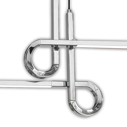 Mantra M6120 Cinto Pendant 24W LED, 3000K, 1950lm, Polished Chrome, 3yrs Warranty