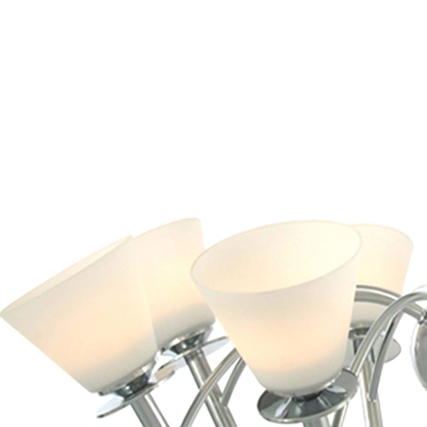 Diyas Kristina 64cm  8 Light G9 Polished Chrome/Opal Glass Ceiling Pendant Light Fitting