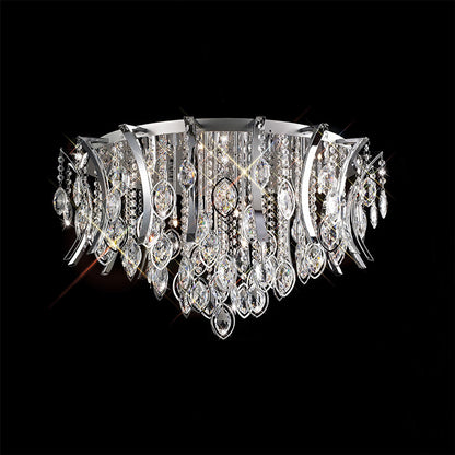 Diyas Mios 75cm  15 Light G4 Polished Chrome/Crystal, NOT LED/CFL Compatible Ceiling Light Fitting