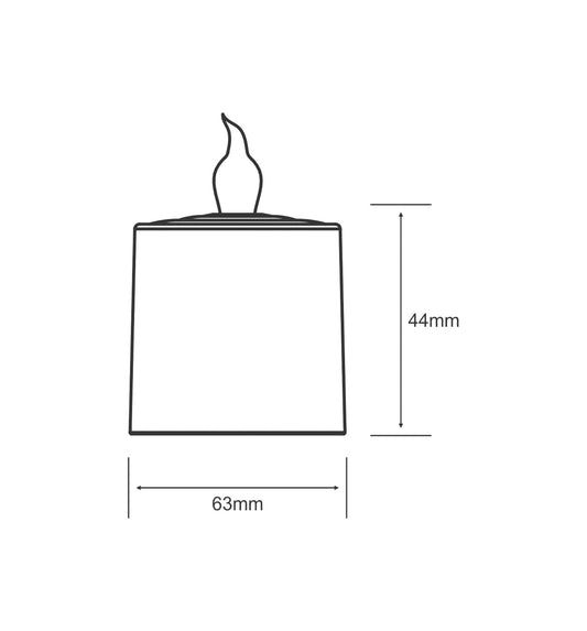 Techtouch Sensation LED Tealight Kit 2x0.1W, 16lm, 3000K (White Finish), 3yrs Warranty