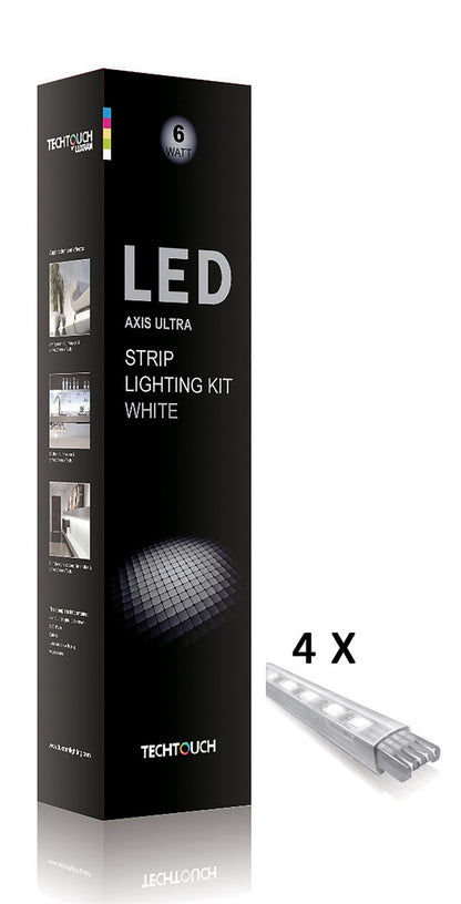 Techtouch Axis Ultra White Kit 4x18 LED Rigid Strips (6W) Strip
