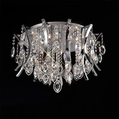 Diyas Mios 60cm  12 Light G4 Polished Chrome/Crystal, NOT LED/CFL Compatible Ceiling Light Fitting