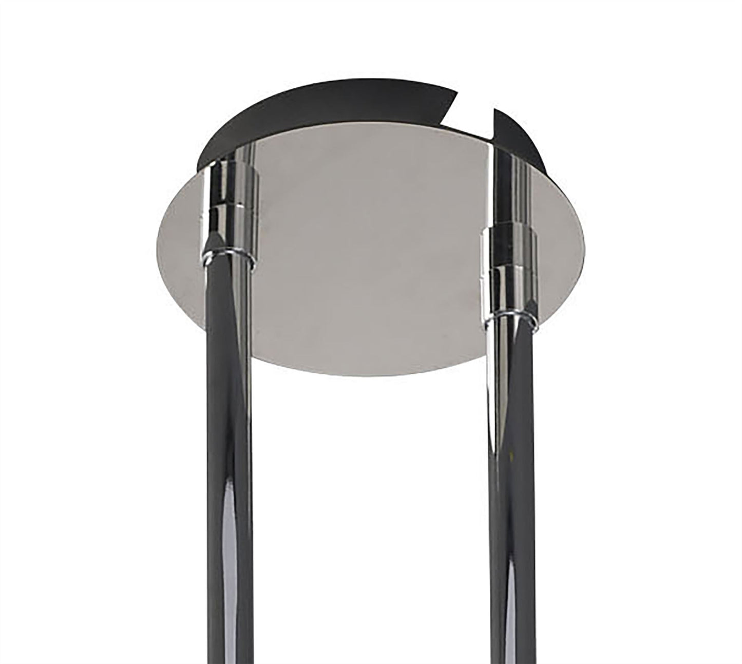 Mantra M1841 Ice Rectangular Telescopic Semi Flush Convertible 6 Light G9 ECO, Polished Chrome