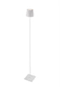 Mantra Fusion K2 Cordless K2 Rechargeable Battery Operated Floor Lamp, 2.2W LED, 3000K, 188lm, IP54, USB Charging Cable Included, White, 3yrs Warranty