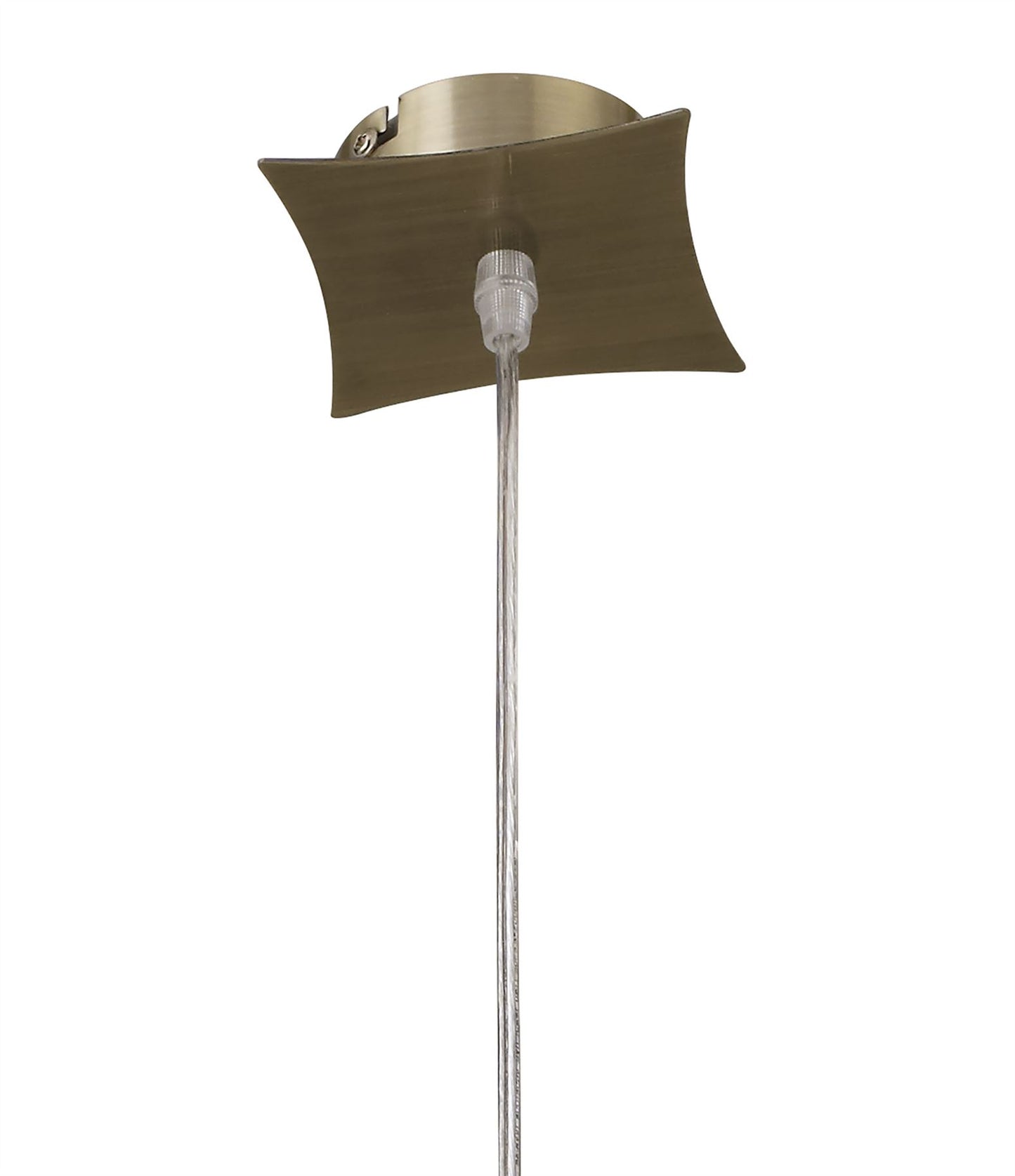 Mantra Kromo Pendant 1 Light G9, Antique Brass