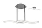 Mantra M3567 On Telescopic Semi Flush Convertible Line 28W LED 3000K, 2800lm, Polished Chrome, Frosted Acrylic, 3yrs Warranty - M3567 Ceiling