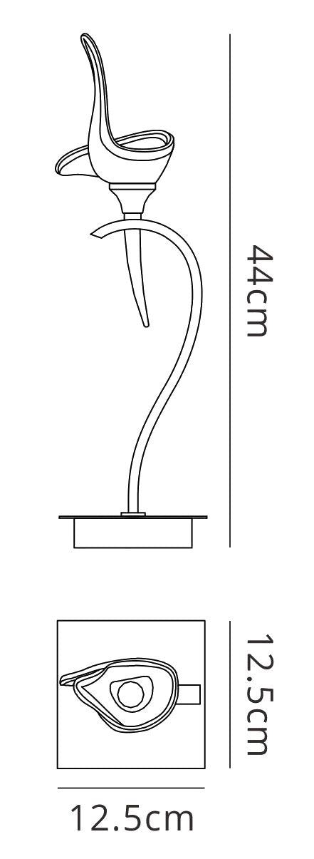 Mantra M0329 Viena Table Lamp 1 Light G9, Polished Chrome