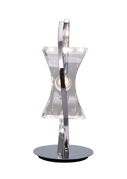 Mantra M0895 Kromo Table Lamp 1 Light G9 Looped Frame, Polished Chrome