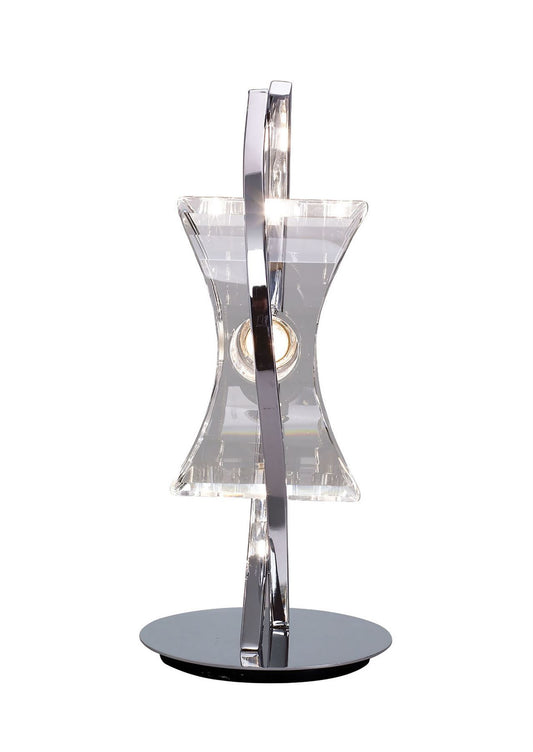 Mantra M0895 Kromo Table Lamp 1 Light G9 Looped Frame, Polished Chrome