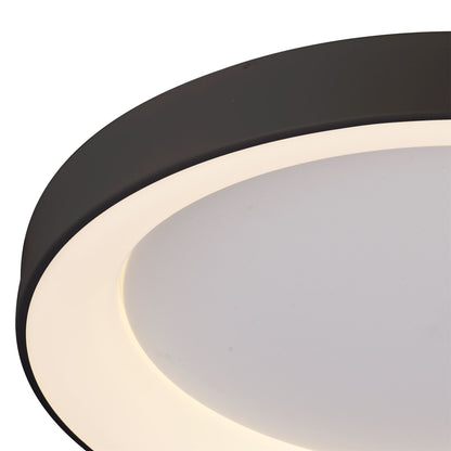 Mantra Fusion Niseko Ring Ceiling 65cm 48W LED, 3000K, 3900lm, Black, 3yrs Warranty Ceiling