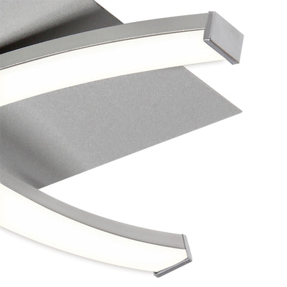 Mantra M4999 Nur Square Ceiling 34W LED 3000K, 2600lm, Dimmable Silver/Frosted Acrylic/Polished Chrome, 3yrs Warranty - M4999 Ceiling