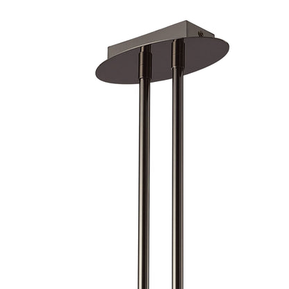Mantra Eclipse Linear Telescopic 4 Light G9 Bar, Black Chrome