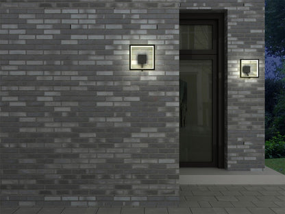 Mantra Fusion Rodas Wall Light, 9.5W LED, 3000K, 700lm, IP65, Anthracite, 3yrs Warranty