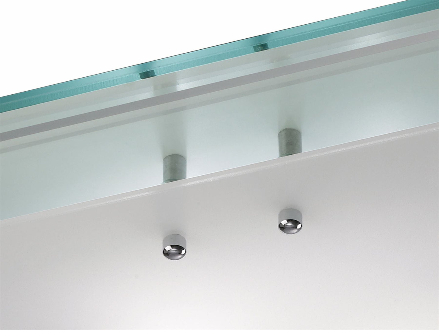 Deco Mira Ceiling Light, 400mm Square, 3 Light E27 Polished Chrome