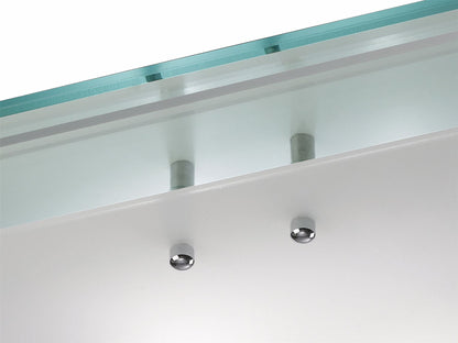 Deco Mira Ceiling Light, 400mm Square, 3 Light E27 Polished Chrome
