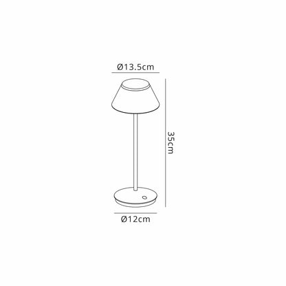 Mantra Fusion K5 Cordless K5 Rechargeable Battery Operated Lantern, 2W LED, 3000K, 230lm, IP54, USB Charging Cable Included, White, 3yrs Warranty