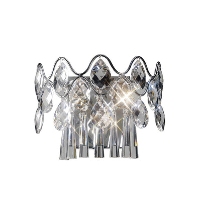 Diyas Kenzie Wall Light Switched 2 Light G9 Polished Chrome/Crystal - IL31060/G9