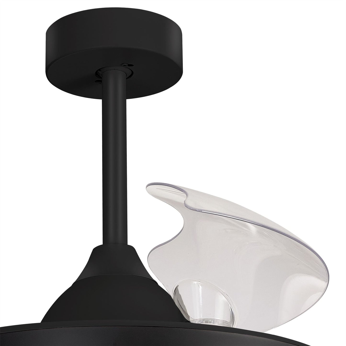 Alaska 50cm 50W LED Dimmable Ceiling Light With Built-In 30W DC Fan, 2700-5000K Remote & APP Control, 3300lm, Black, 5yrs Warranty