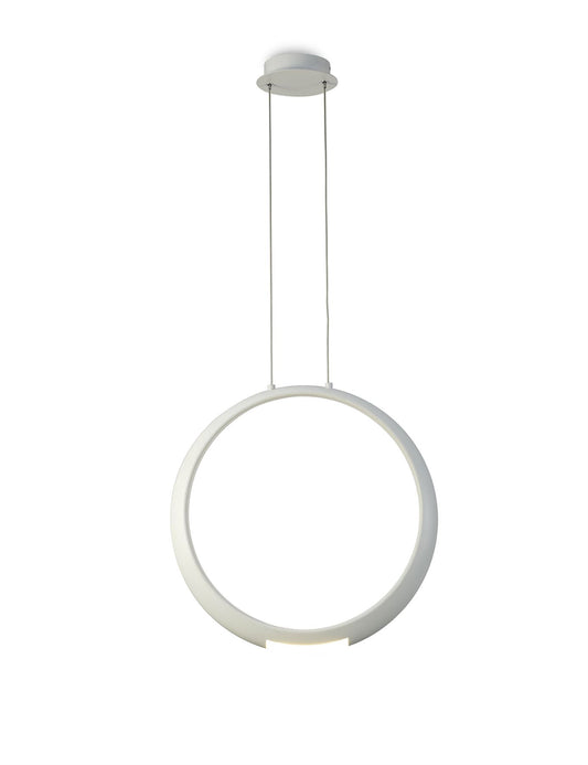 Mantra M6170 Ring Pendant 50cm Round, 23W LED, 3000K, 1600lm, White, 5yrs Warranty