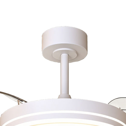 Luna 42cm 30W LED Dimmable Ceiling Light With Built-In 24W DC Fan, 3000-5000K Remote Control, 4845lm, White, 5yrs Warranty