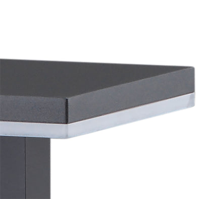 Mantra Fusion Tignes Pillar Lamp, 10W LED, 3000K, 700lm, IP54, Anthracite, 3yrs Warranty