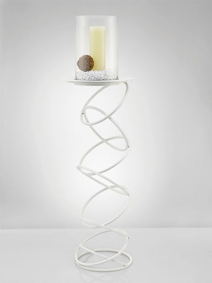 Diyas Home (DH) Zodiac Floor Lamp Candle Holder 117cm White