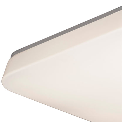 Mantra Fusion M3765 Quatro Ceiling/Wall 28W Large LED 3000K, 2800lm, White Acrylic, 3yrs Warranty - M3765 Ceiling