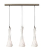 Mantra M0771 Zack Linear Pendant 3 Light E27 Line, Satin Nickel