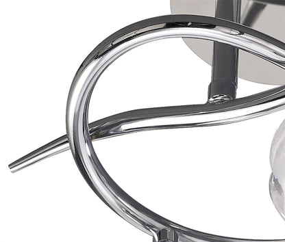 Mantra M1804 Loop Ceiling 3 Light G9 ECO, Polished Chrome